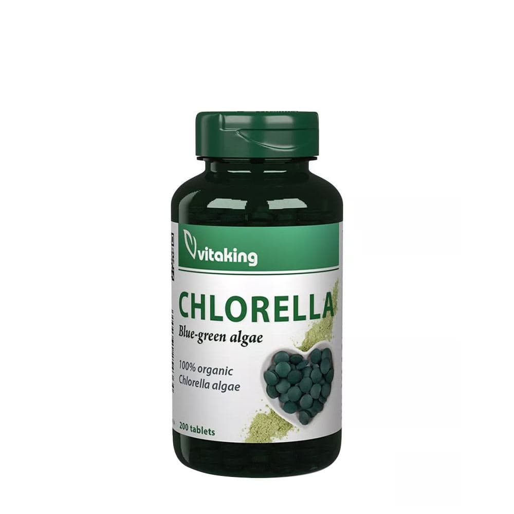 Vitaking - Chlorella - 200 Tabs – Vitaking förpackning