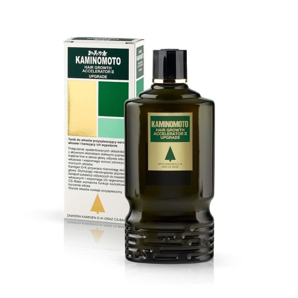 KAMINOMOTO - Hair Growth Accelerator II upgrade 180ml – KAMINOMOTO förpackning