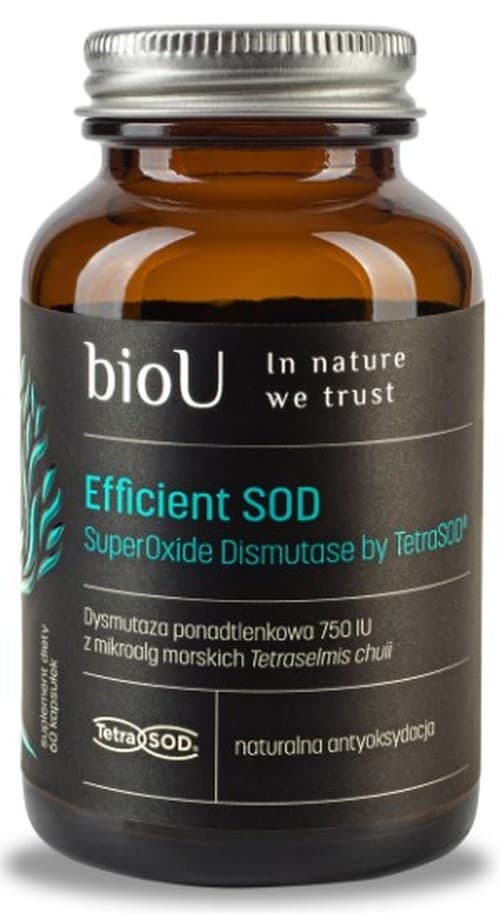 Biou - Efficient Sod Superoxide Dismutase - 750IU, 60 Caps – BioU förpackning