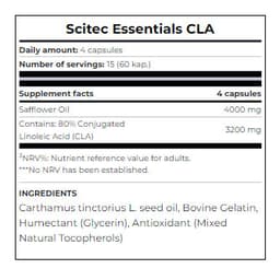 Scitec - Nutrition CLA - Fat Loss Support - 60 Caps