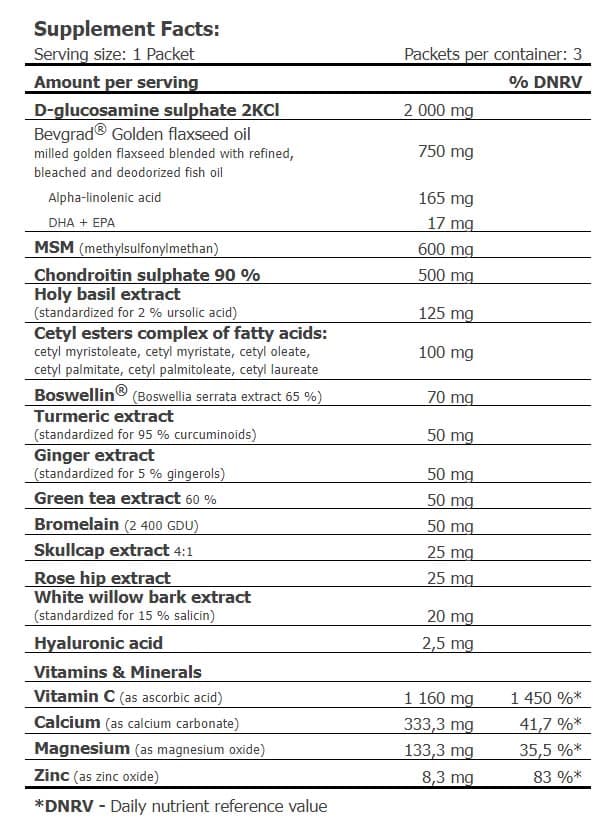 Amix - Opti-Pack Osteo-Flex - 30 pussia
