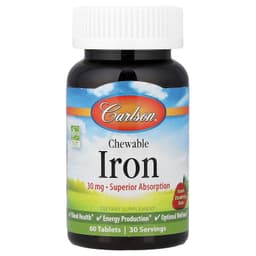 Carlson Labs - Gummies Iron, 30mg Strawberry - 60 Tabs