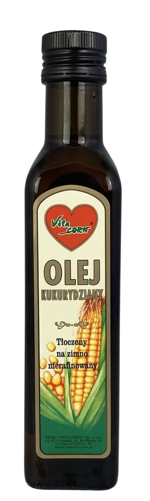 Vitacorn - Corn Oil - 250ml – Vitacorn förpackning