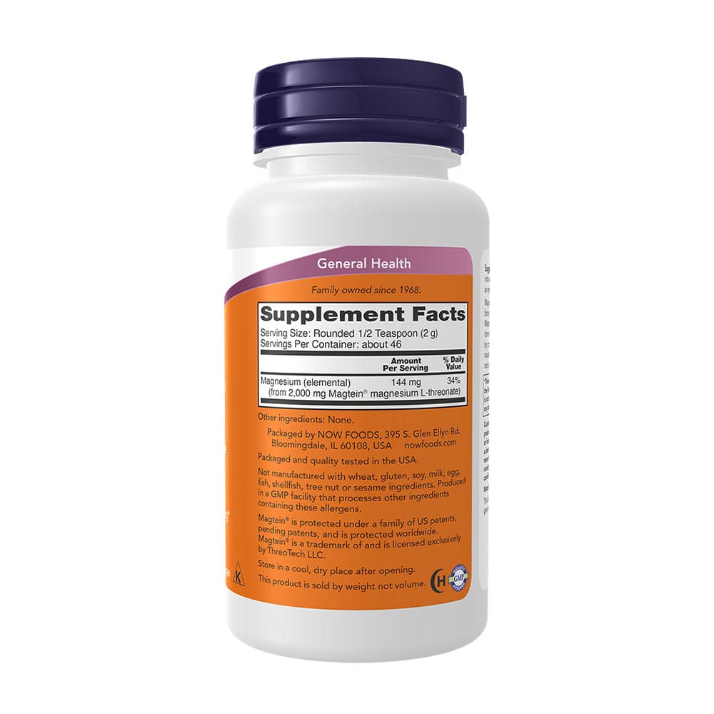 NOW Foods - Magtein Powder - 91 g