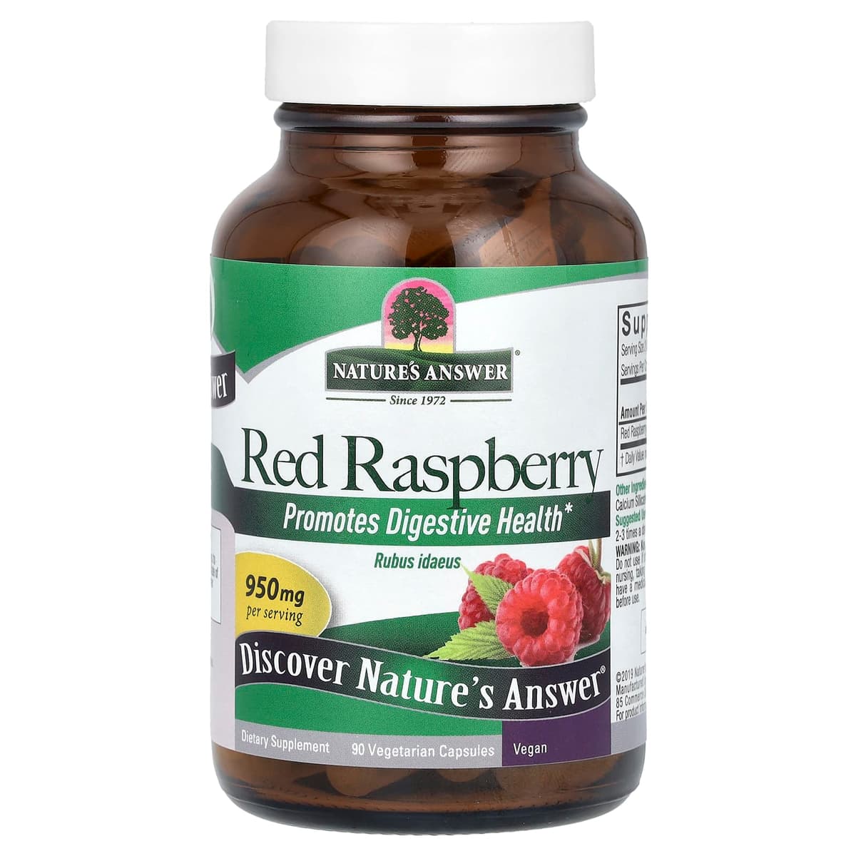 Nature's Answer - Red Raspberry - 90 Vcaps