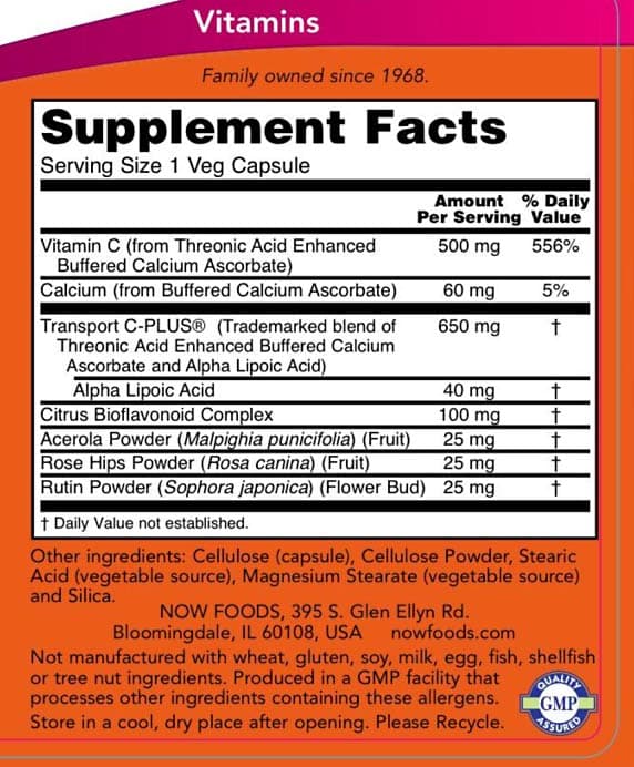 NOW Foods - AlphaSorb-C - 180 Veg Capsules