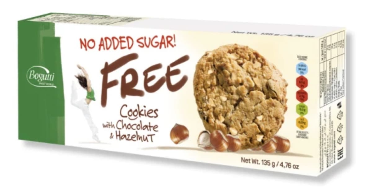 Bogutti - FREE Cookies - 135g – Bogutti förpackning