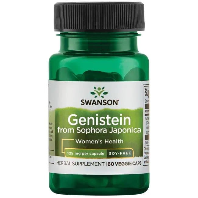 Swanson - Genistein From Sophora Japonica - 125mg, 60 Vcaps – Swanson förpackning