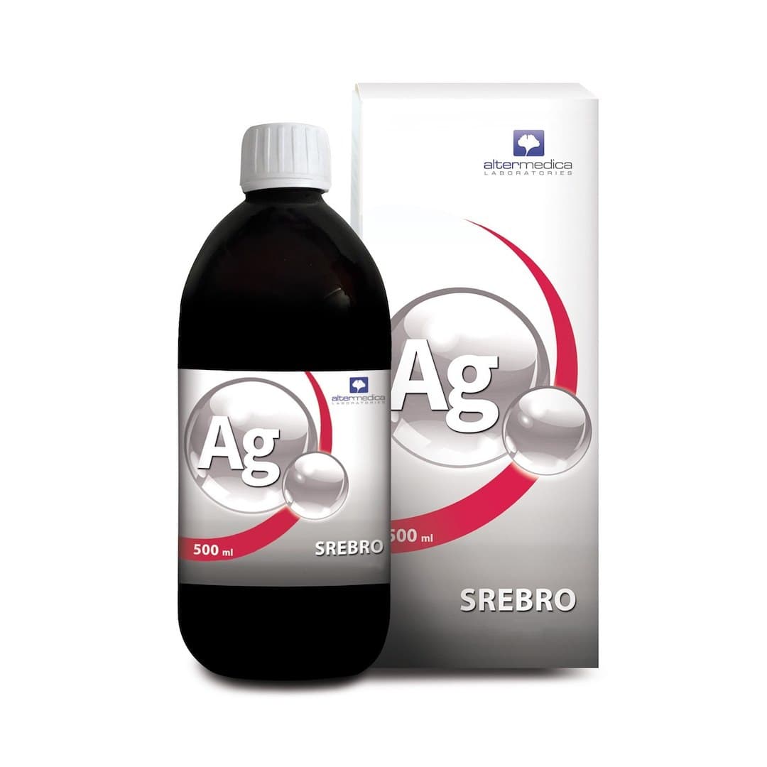Alter Medica Srebro tonik 500 ml – Alter Medica förpackning