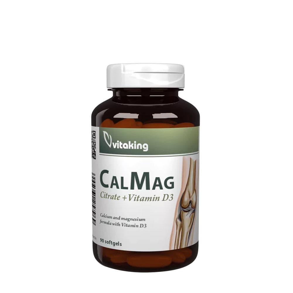 Vitaking - Calcium Magnesium Citrate + Vitamin D3 - 90 Sgels – Vitaking förpackning