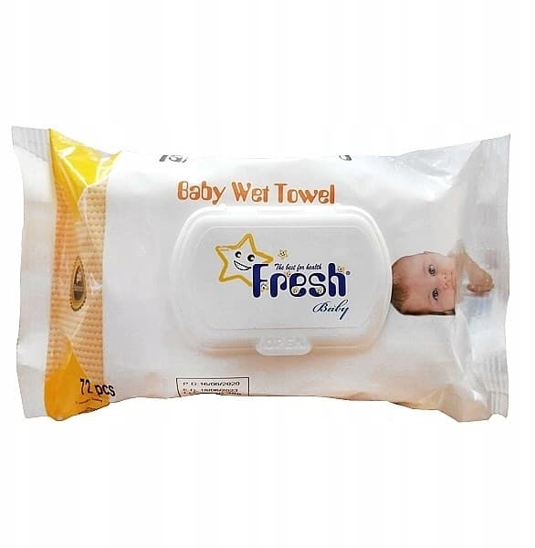 Fresh Baby - Baby Wet Towel - 72 pcs – Fresh Baby förpackning