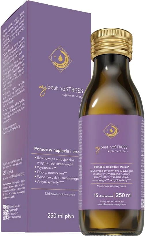 MyBestPharm MyBestNoSTRESS 250 ml – MyBestPharm förpackning