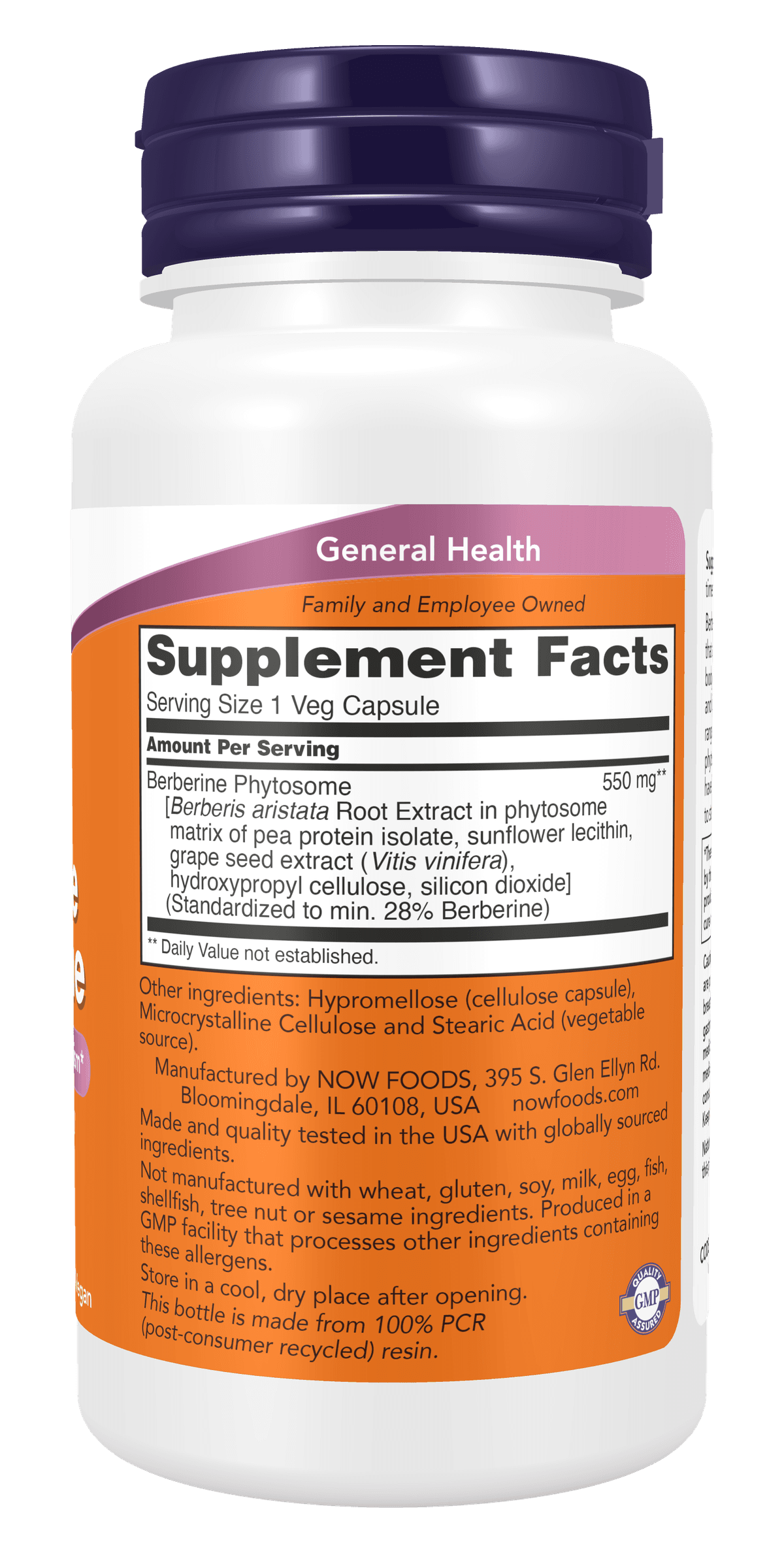 NOW Foods - Berberine Phytosome - 60 Veg Capsules