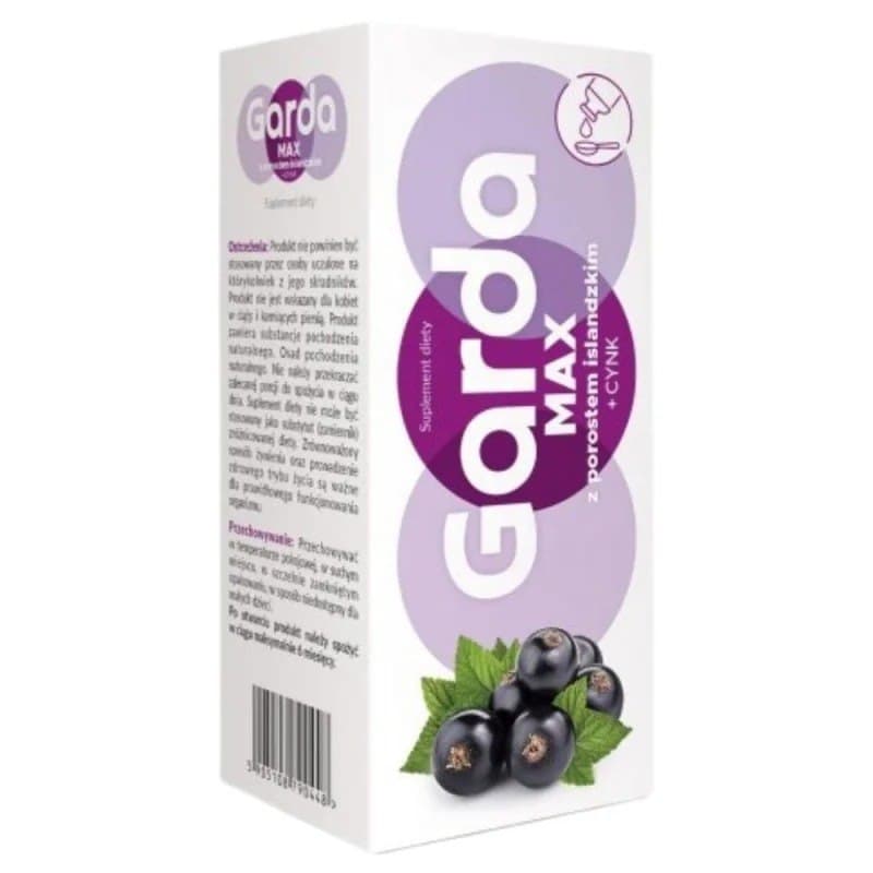 Salvum Lab - Garda MAX Syrup with Icelandic Moss + Zinc – Salvum Lab förpackning