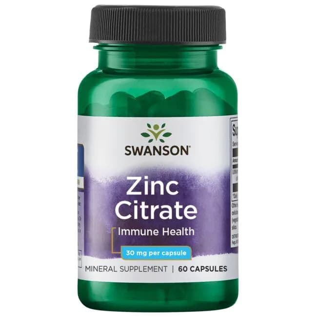 Swanson - Zinc Citrate 30mg - 60 Caps