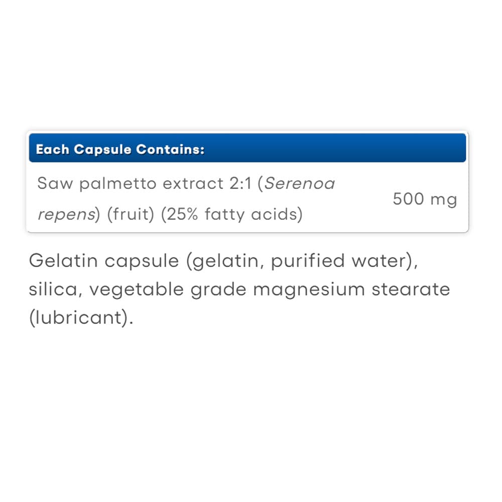 Natural Factors - Saw Palmetto - 90 Kaps