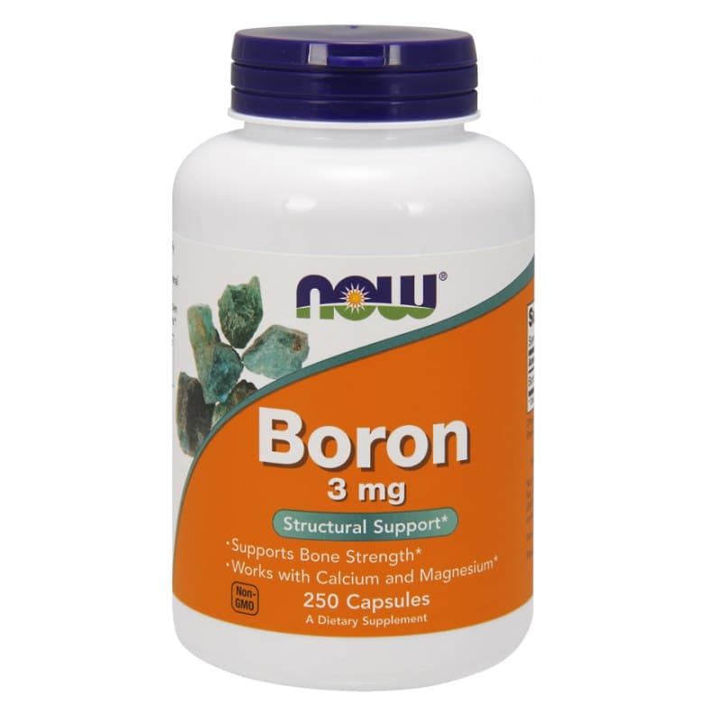 NOW Foods - Boron - Mineral Support – NOW Foods förpackning