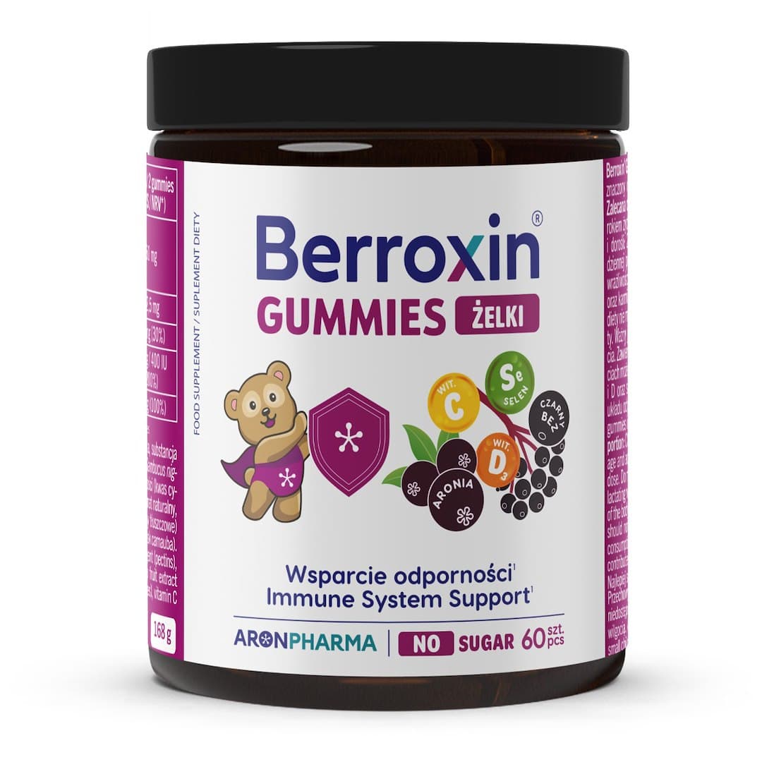 Aronpharma - Berroxin Gummies - 60 pcs – Aronpharma förpackning