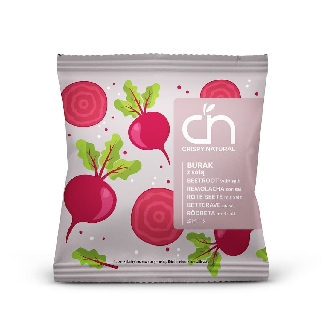 Crispy Natural - Beetroot with Salt - 18g – Crispy Natural förpackning
