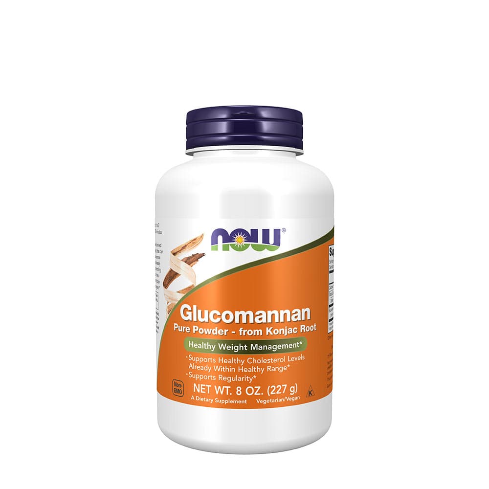 NOW Foods - Glucomannan From Konjac Root, Pure Powder - 227g – NOW Foods förpackning