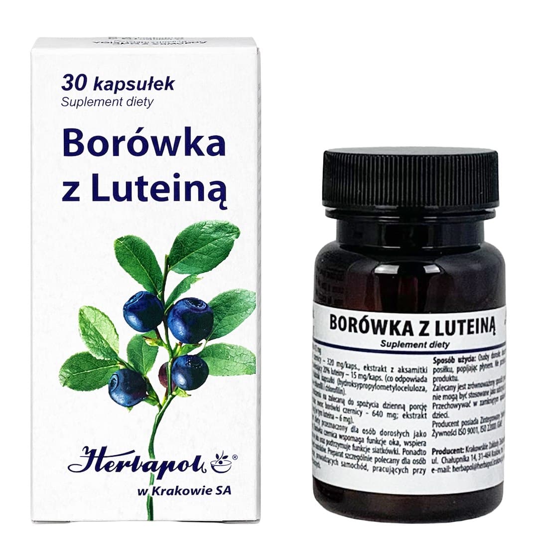 Herbapol Kraków - Bilberry With Lutein - 30 Caps