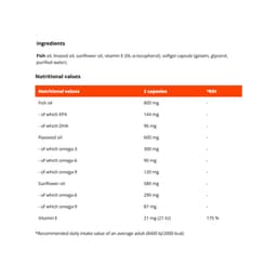Gymbeam - Omega 3-6-9 - 120 Sgels, 168g