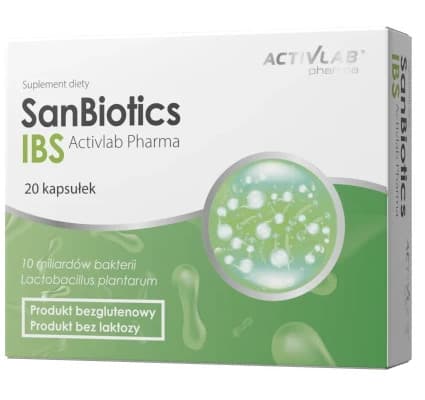 Activlab - SanBiotics IBS - 20 Caps – Activlab förpackning