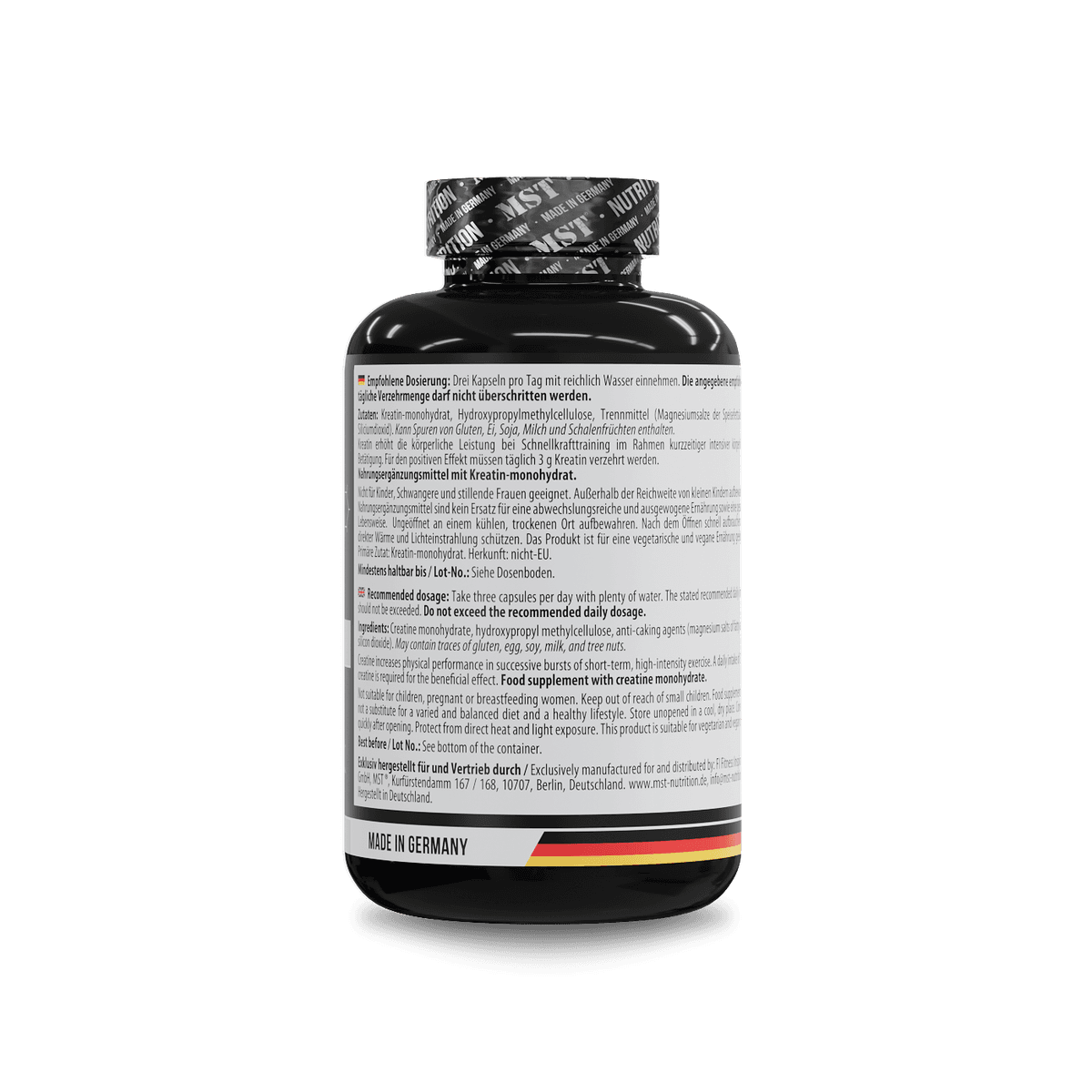 MST - Kreatinmonohydrat - 300 kapslar