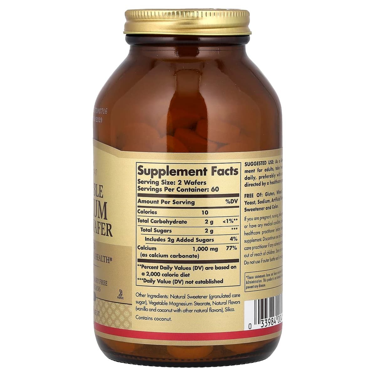 Solgar - Gummies Calcium - 500mg - 120 Wafers