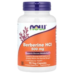 NOW Foods - Berberine HCL - 90 Vcaps