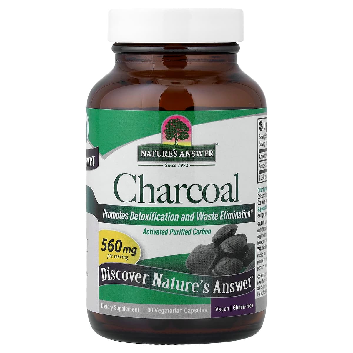 Nature's Answer - Charcoal - 90 Vcaps