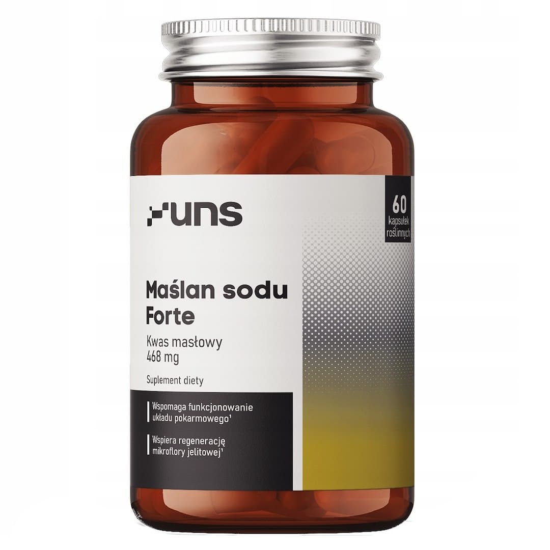 UNS - Sodium Butyrate Forte - 60 Caps – UNS förpackning