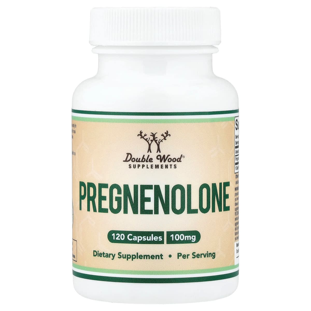 Double Wood Supplements - Pregnenolone - 120 Caps