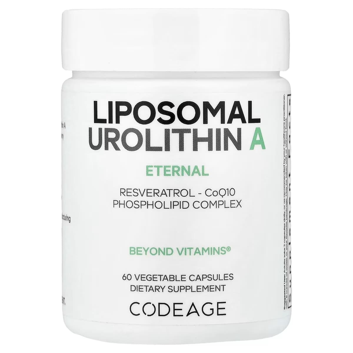 Codeage Liposomal Urolithin A - 60 Vcaps - 60 Vegetable Caps