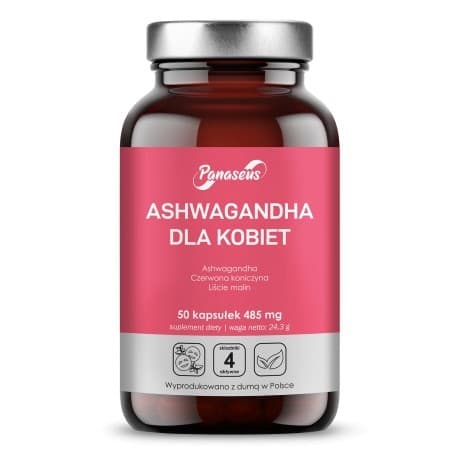 Panaseus - Ashwagandha For Women - 50 Caps – Panaseus förpackning