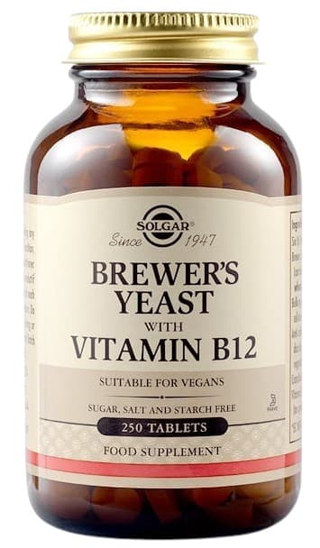 Solgar - Brewer'S Yeast With Vitamin B12 - 250 Tabs