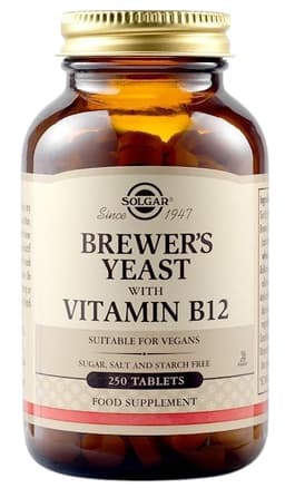Solgar - Brewer'S Yeast With Vitamin B12 - 250 Tabs