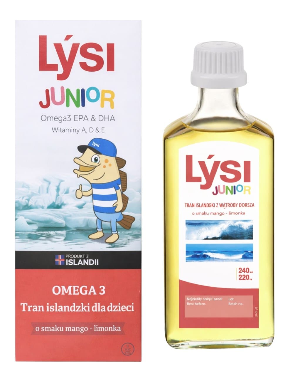 Lysi - Icelandic Cod Liver Oil for Children - 240ml – Lysi förpackning