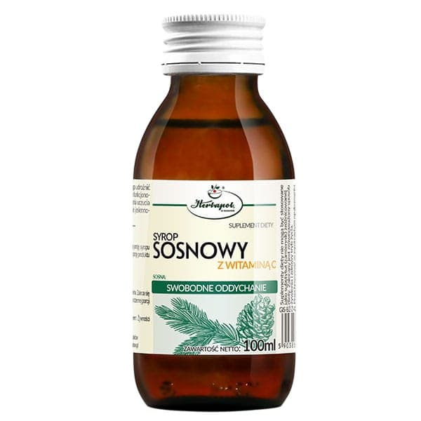 Herbapol Kraków - Pine Syrup with Vitamin C 100ml
