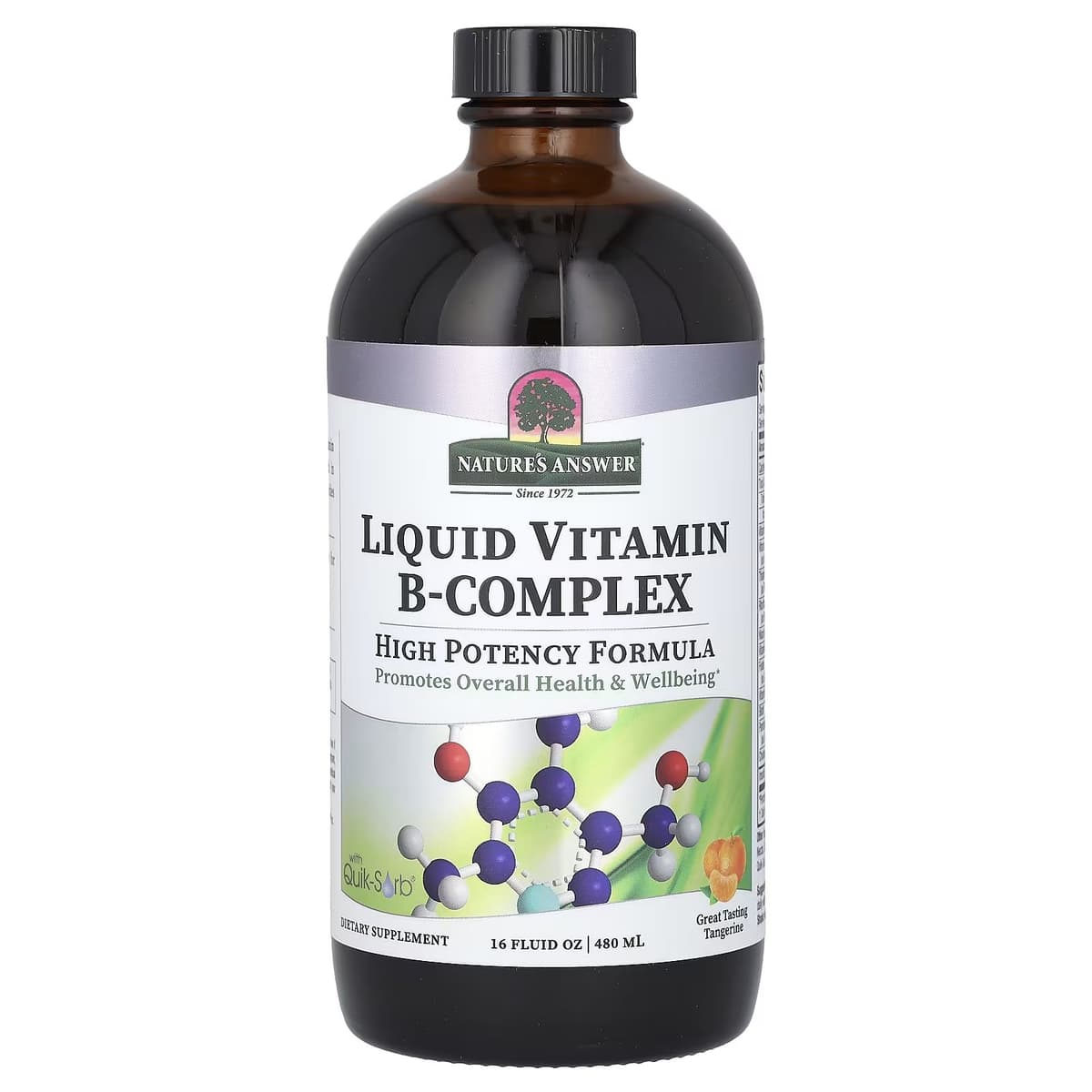 Natures Answer Vitamin B-Kompleks Flydende - 480ml