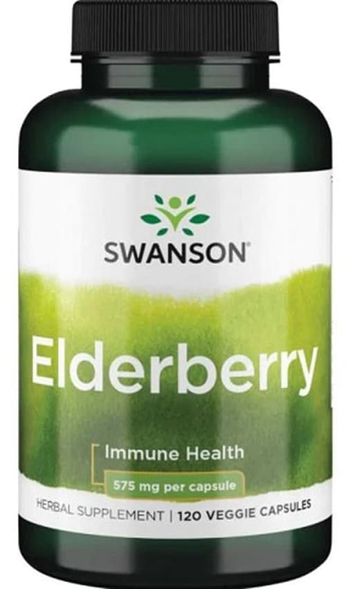 Swanson - Elderberry - 120 Vcaps – Swanson förpackning