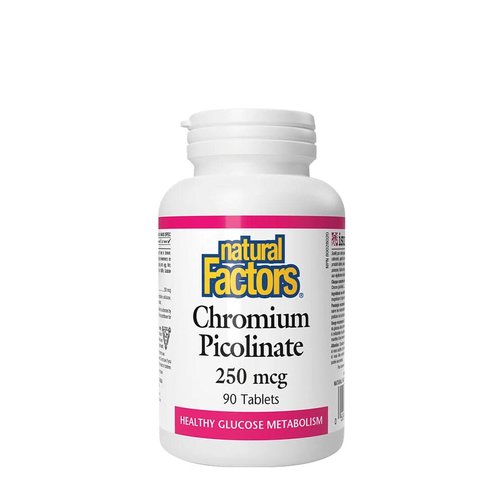 Natural Factors - Chromium Picolinate - 90 Tabs