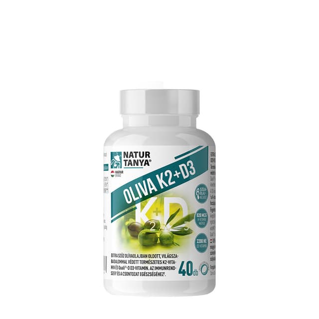 Natur Tanya - Oliva K2+D3 Vitamin - 40 Sgels – Natur Tanya