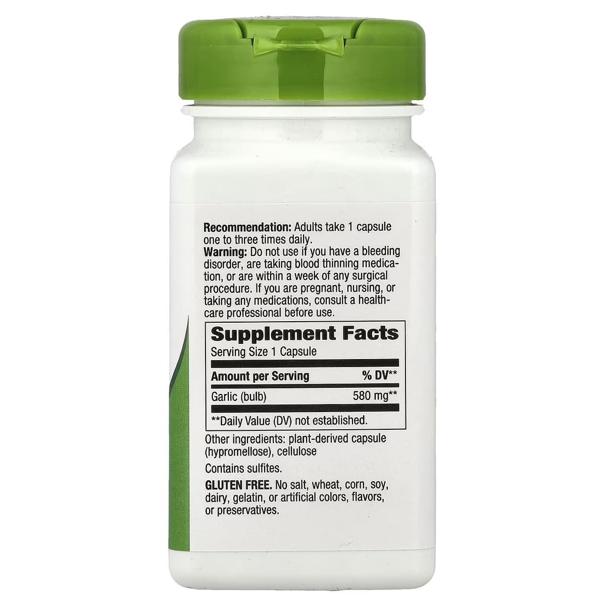 Nature'S Way - Valkosipulinkynsi - 100 Vcaps