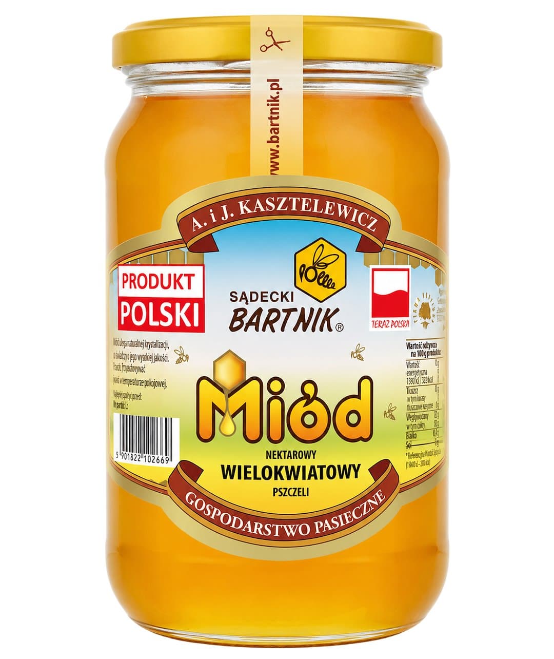 Bartnik Sądecki - Multifloral Honey 1.2kg – Bartnik Sądecki förpackning