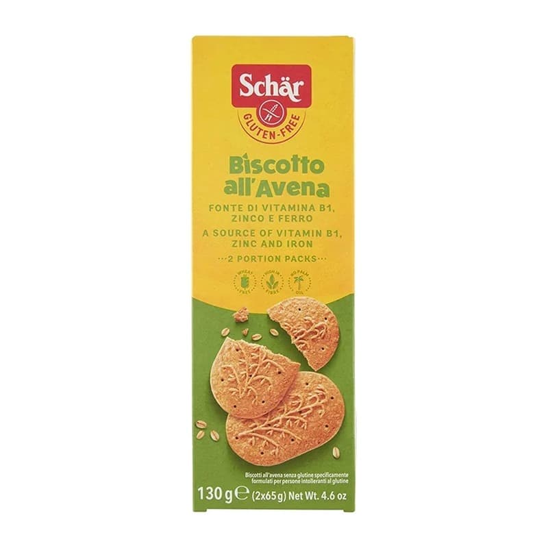 Schar Ciastka Kaurakeksit 130 g – Schär pakkaus