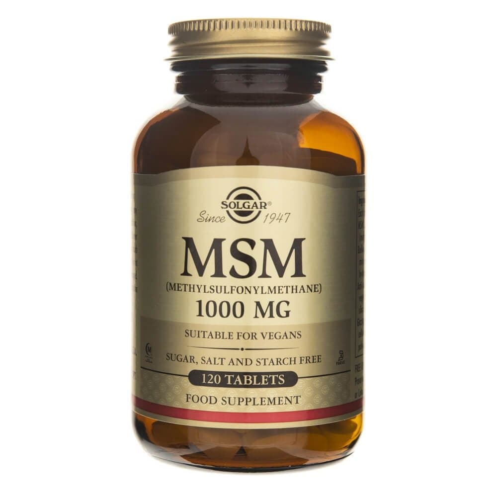 Solgar - MSM (Methylsulfonylmethane) 1000mg – Solgar förpackning