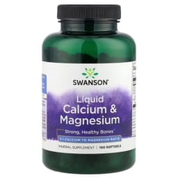 Swanson - Liquid Calcium & Magnesium - 100 Sgels