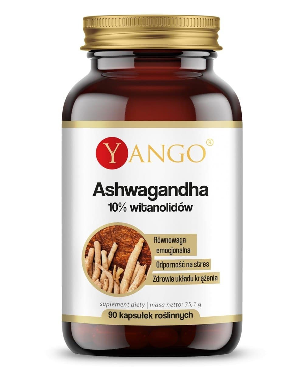 Yango Ashwagandha 10 Vitanolides 90 Caps – Yango förpackning