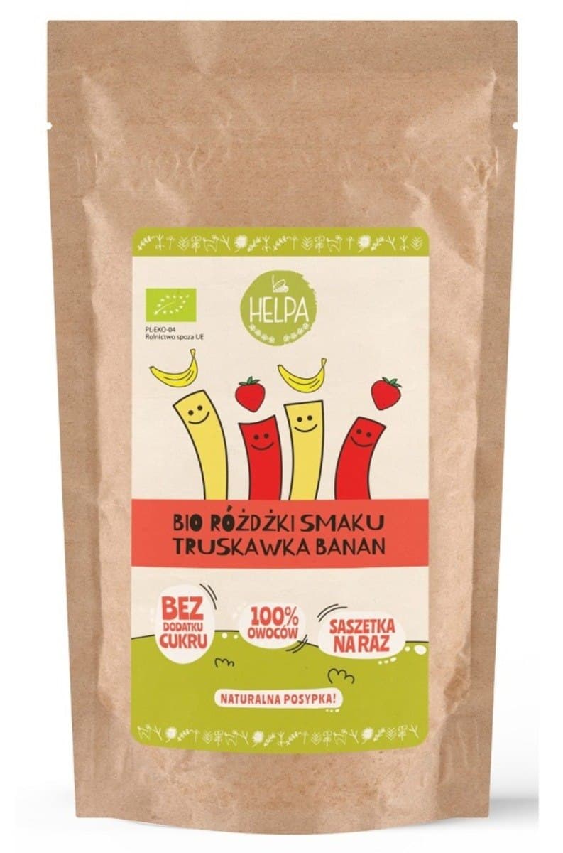 Helpa - Bio Fruit Sticks Mix - 20g (10x2g sachets) – helpa förpackning
